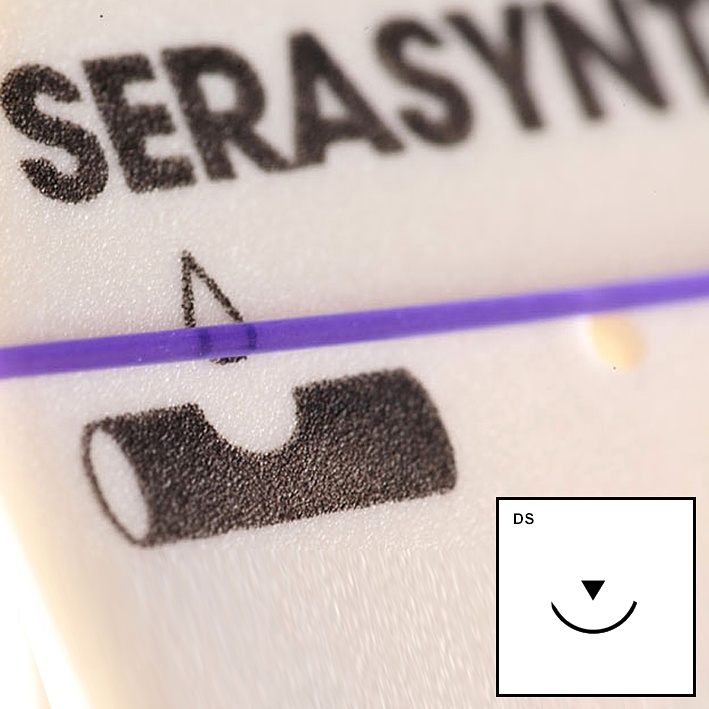 SERASYNTH DS-15 5/0=1, violett Nahtmaterial Fadenlänge 70 cm (24 Stck.)
