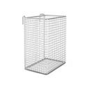 Katheterkorb für Geräteschiene 150 x 100 x 200 mm, Maschenweite 8 x 8mm