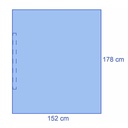OPS Advanced Abdecktuch 178 x 152 cm Blau, steril, selbstklebend