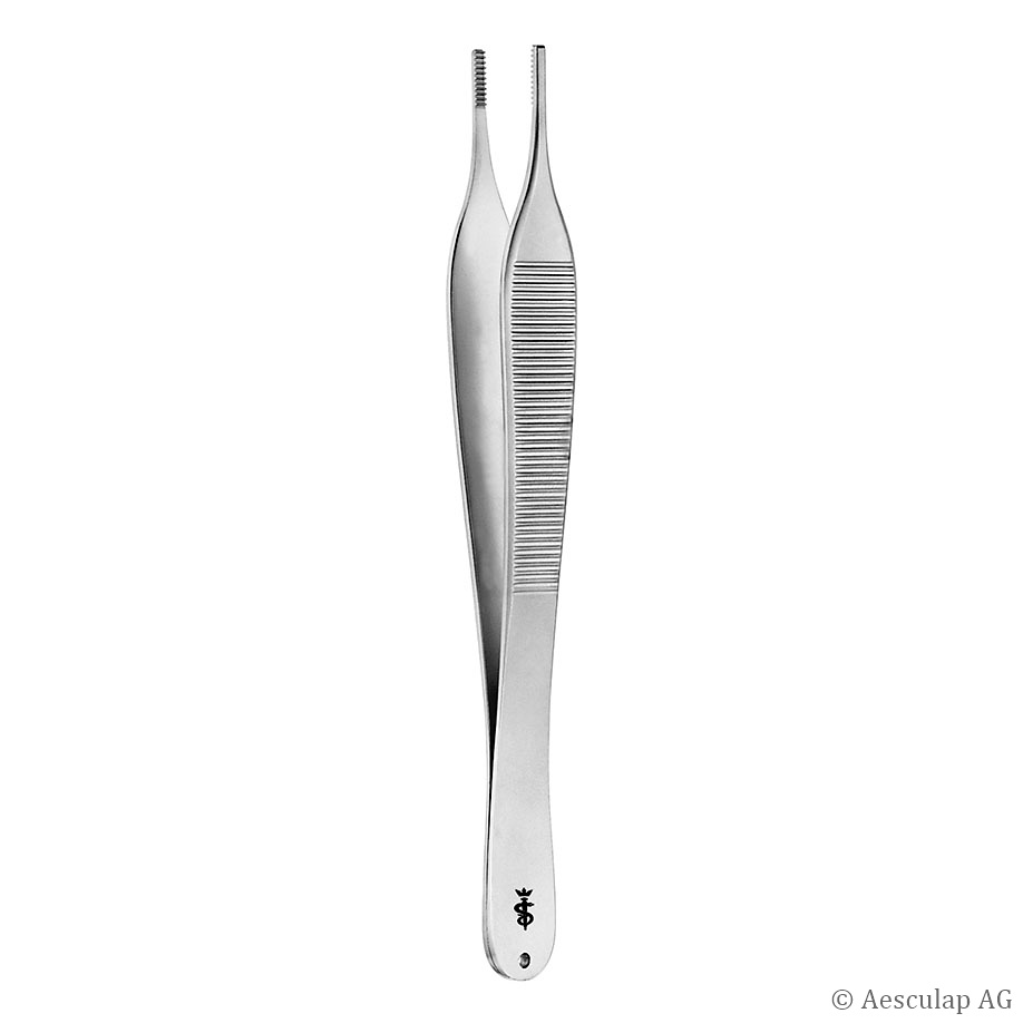 Anat. Pinzette Hudson, gerade, fein 12,5 cm