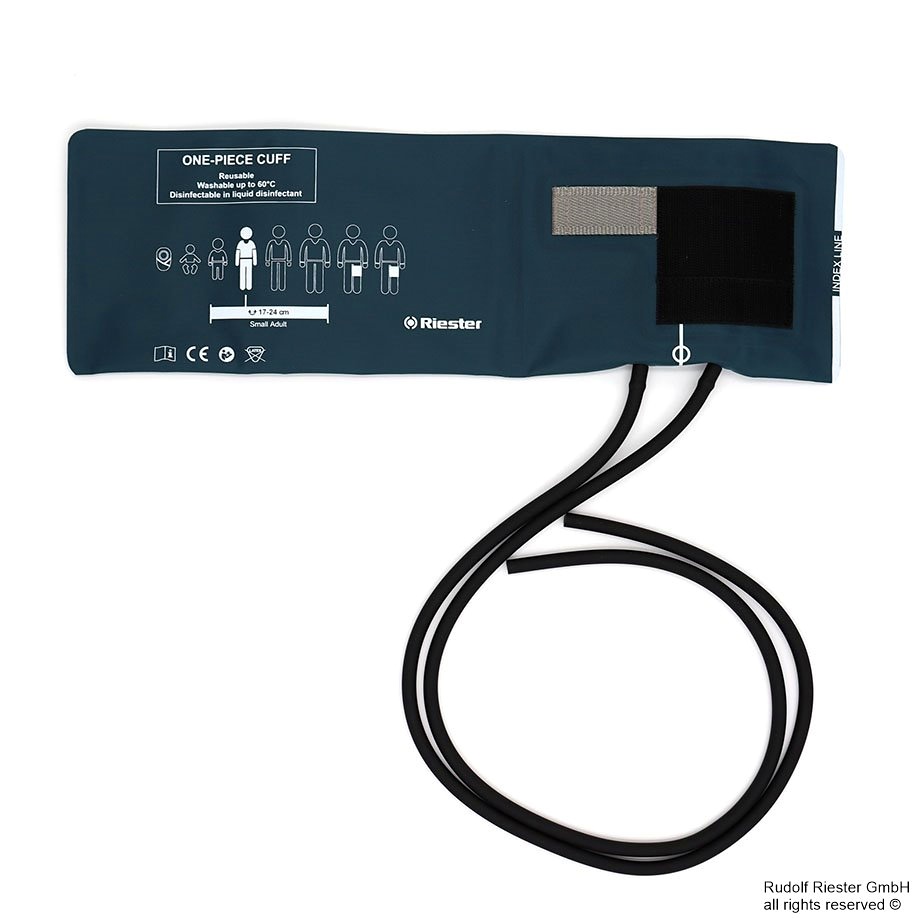 [RIE 161] Polsterlose Manschette Erwachsene 2-Schlauch für dünne Arme, 42 x 13 cm