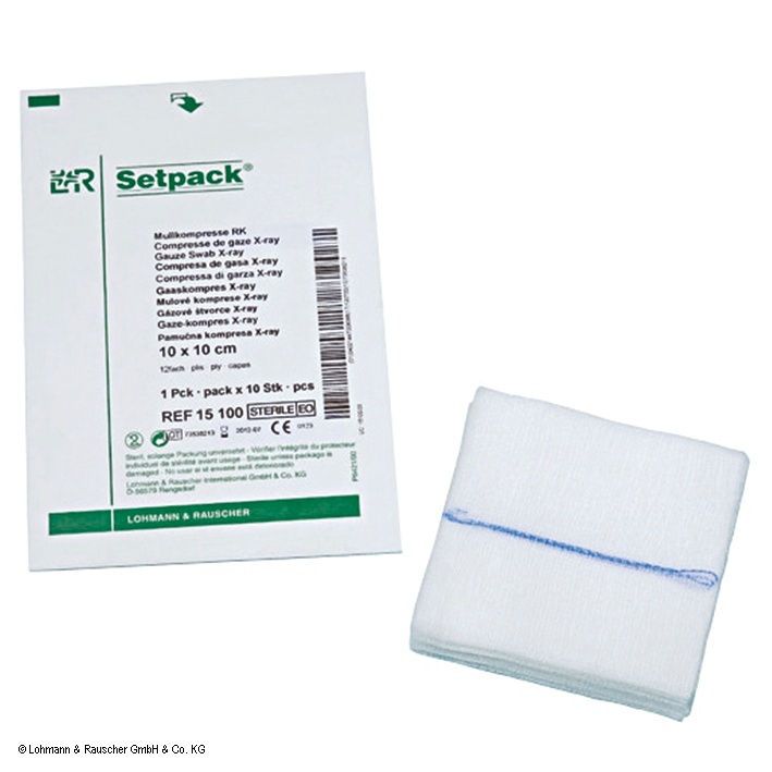 Setpack Mullkompressen RK steril 16-fach 7,5 x 7,5 cm (10 Stck.)