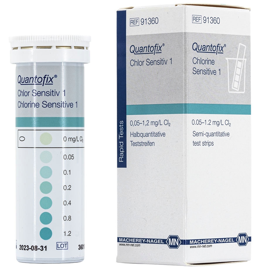 [MAN 91360] QUANTOFIX Chlor Sensitiv 1 Teststreifen 7 x 60 mm (50 T.)