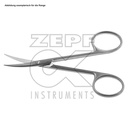 Iris Schere rund, gerade, spitz/spitz 11,5 cm SC