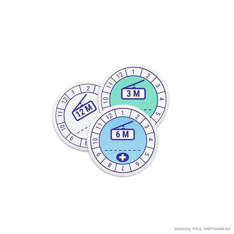 Etiketten 6 Monate, zur Kennzeichnung Der Verwendbarkeit (Bl. á 20 Stck.)