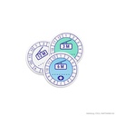 Etiketten 6 Monate, zur Kennzeichnung Der Verwendbarkeit (Bl. á 20 Stck.)