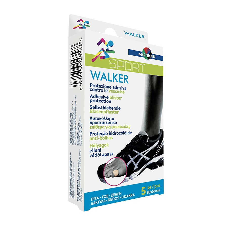 [TRU 70510] WALKER Blasenpflaster, transparent 60 mm x 20 mm (5 Stck.)