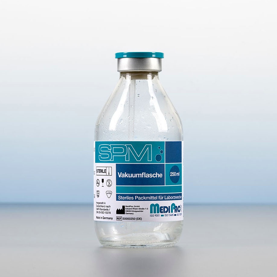 [MDP 50000250] SPM Vakuumflasche 250 ml Glas - kein Medizinprodukt