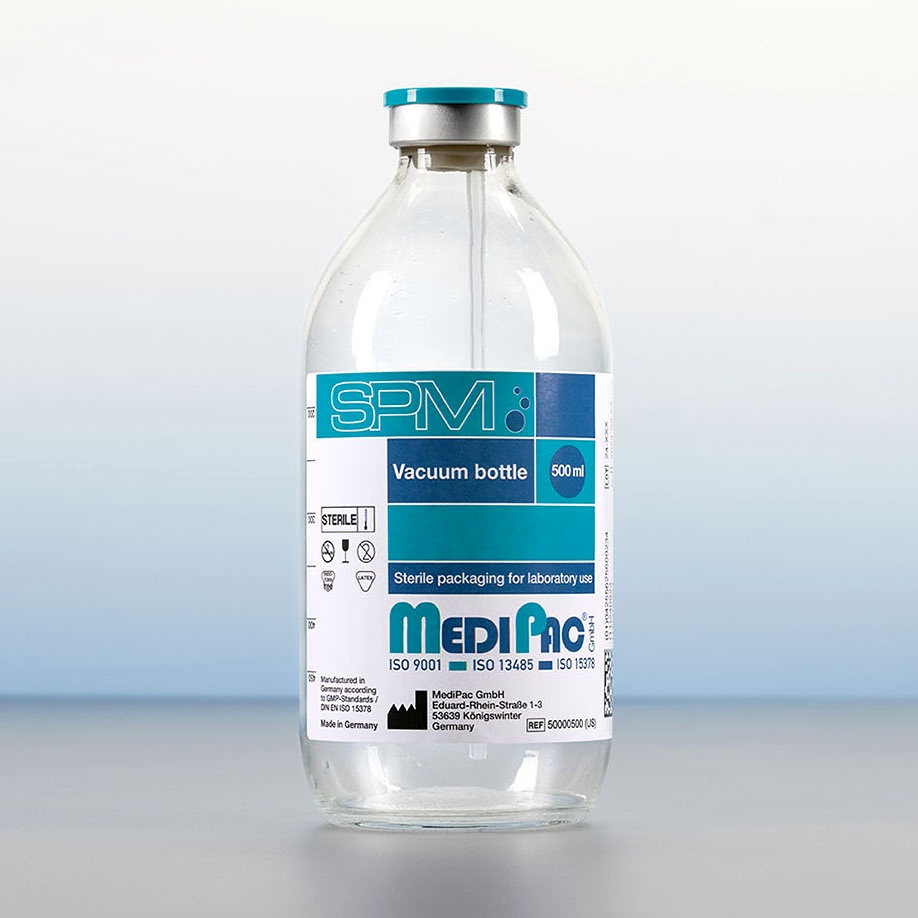 SPM Vakuumflasche 500 ml Glas - kein Medizinprodukt