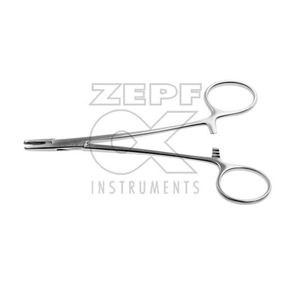 DERF (WRIGHT) Nadelhalter längsgerieft Gerade,12,5 cm