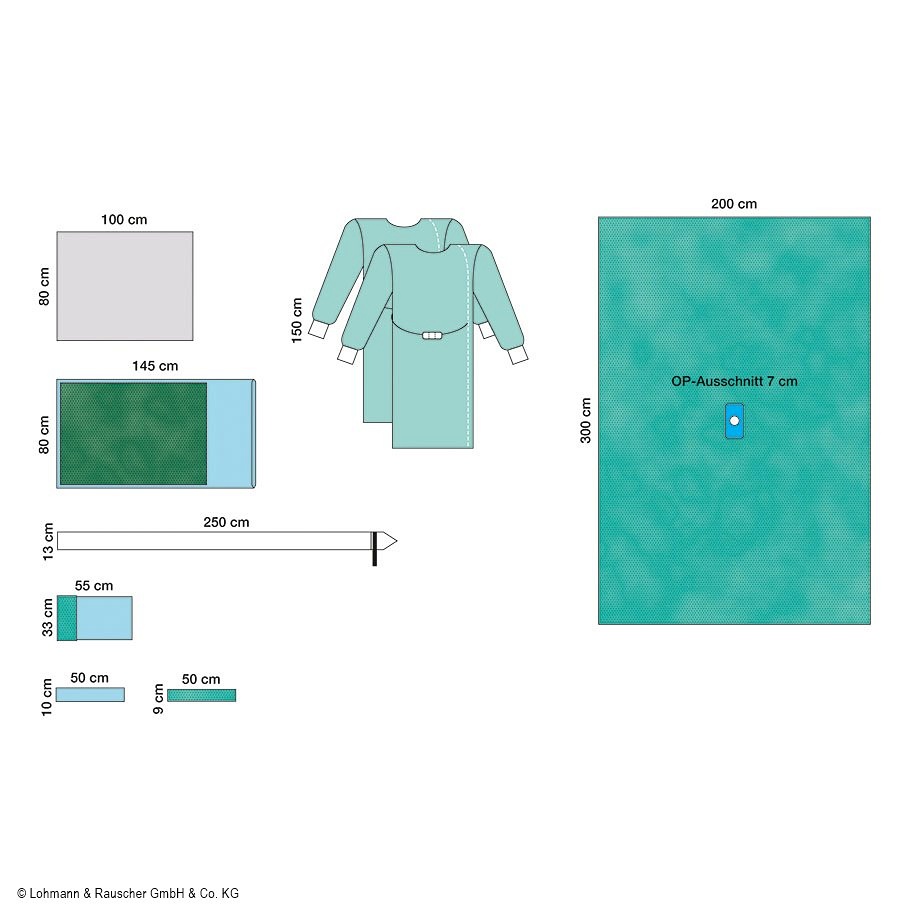 [LOH 33352] Raucodrape PRO Arthroskopie-Set III Steril (11 Sets)