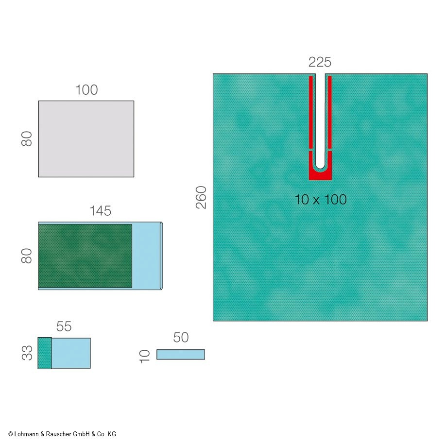 [LOH 33354] Raucodrape PRO Schulterarthroskopie Set I, steril, (20 Sets)