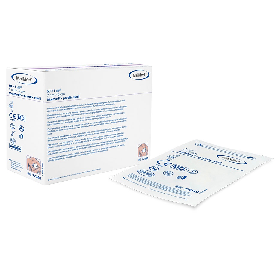 MaiMed porefix steril Wundverband 7 cm x 5 cm (50 Stck.)