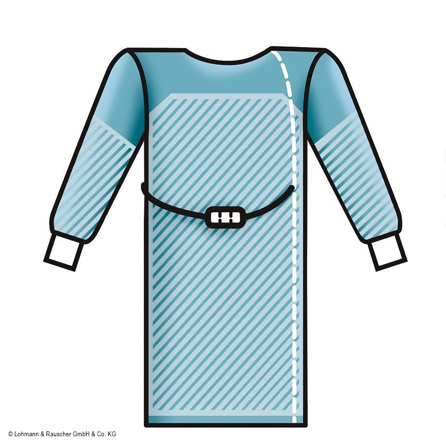 [LOH 19352] Sentinex PRO OP-Mäntel Special SMMS, mit Einschlag XL, steril 150 cm (40 Stck.)