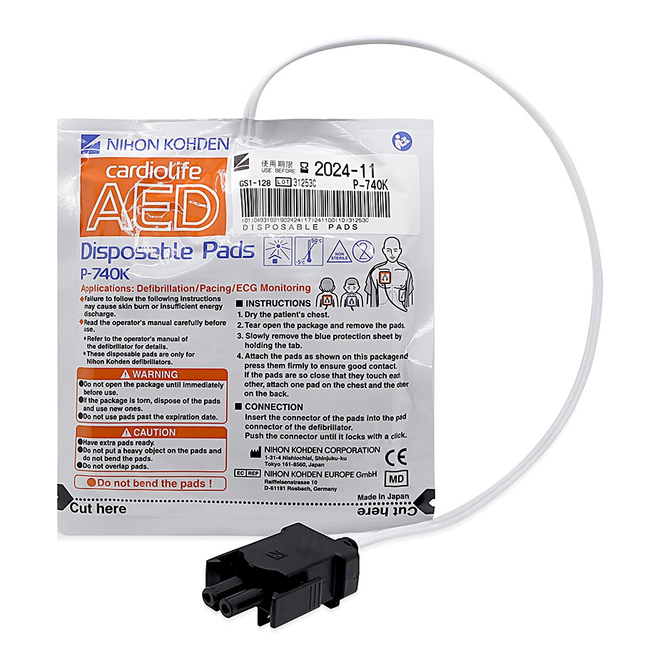 [NKE P-740K] Defi/AED-Einmal-Pads Cardiolife Für Kinder/Erwachsene