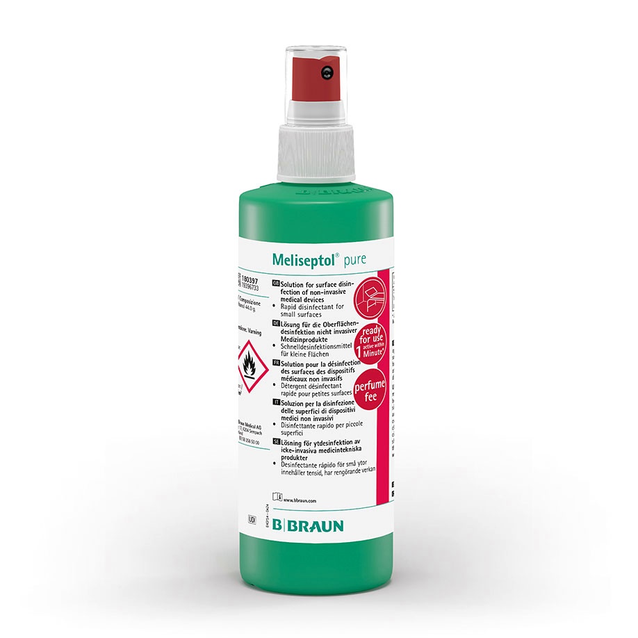[PET 180397] Meliseptol pure 250 ml Sprühflasche Flächenschnelldesinfektion