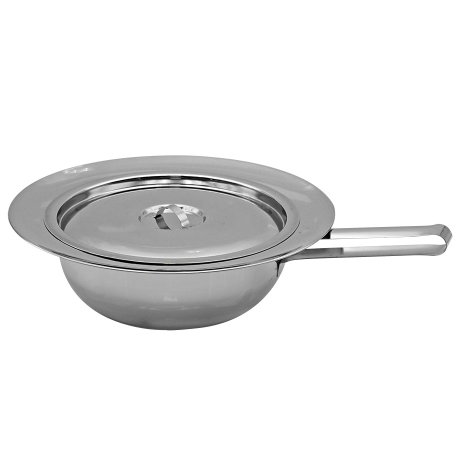 [MEG 636008] Stechbecken aus Edelstahl mit Deckel Für Erwachsene