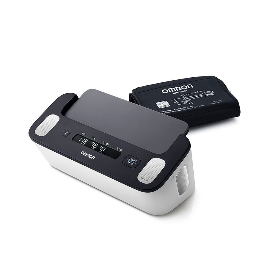 [OMR HEM-7530T-E3] OMRON Oberarm-Blutdruckmessgerät Complete mit EKG-Funktion
