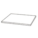 Platte 450 mm tief, weiß Für swingo Holz-/Kunststoff-Kombination