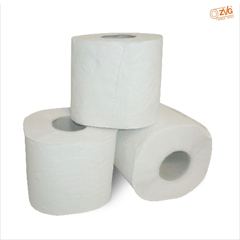 Toilettenpapier 2-lagig, altweiß, Tissue Mit Dekorprägung (8 x 8 Rl.)