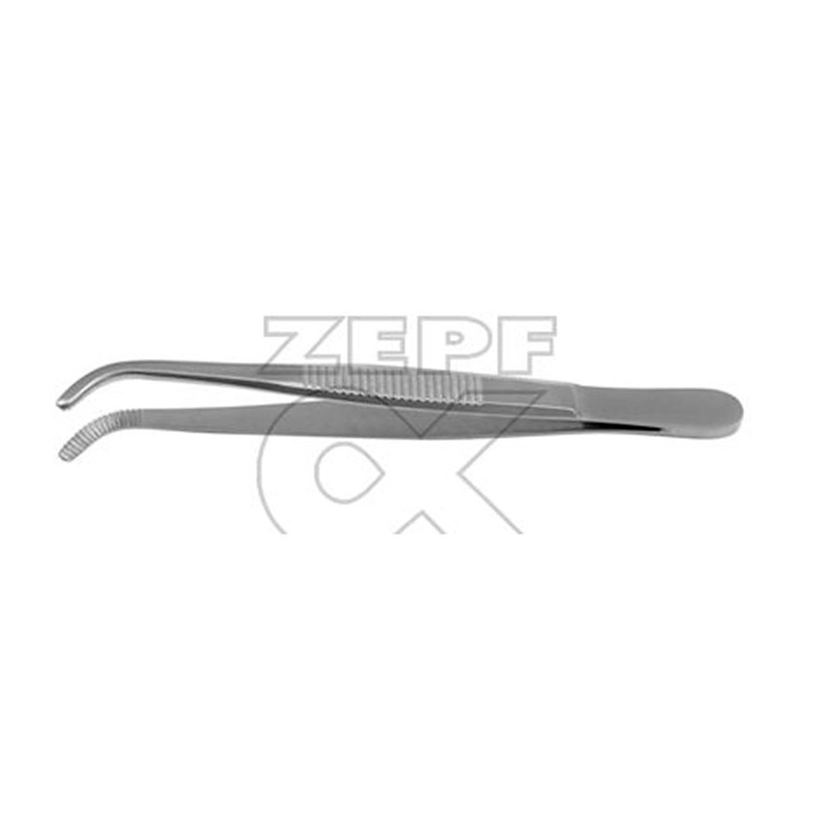 [ZEP 10-1003-20] Anat. Pinzette, gebogen, 20,0 cm