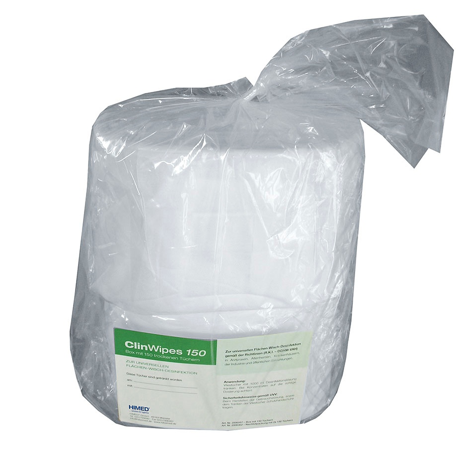 ClinWipes 150, Einmal-Vliestücher Nachfüllbeutel (2 x 150 Tücher)