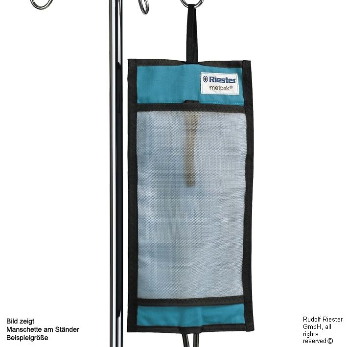 [RIE 11240] Manschette mit Polster metpak 1000 ml Blau, 40 x 17 cm