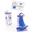 TheraBand 2,5 m, blau/extra stark Inkl.Türanker-Tasche mit Übungsanleitung