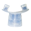 Beiß-Mundstücke klein Transparent (50 Stck.)