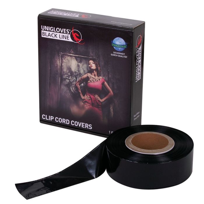 [UGV 5365] Unigloves Clip Cord Covers, black 5,5 cm x 365 m