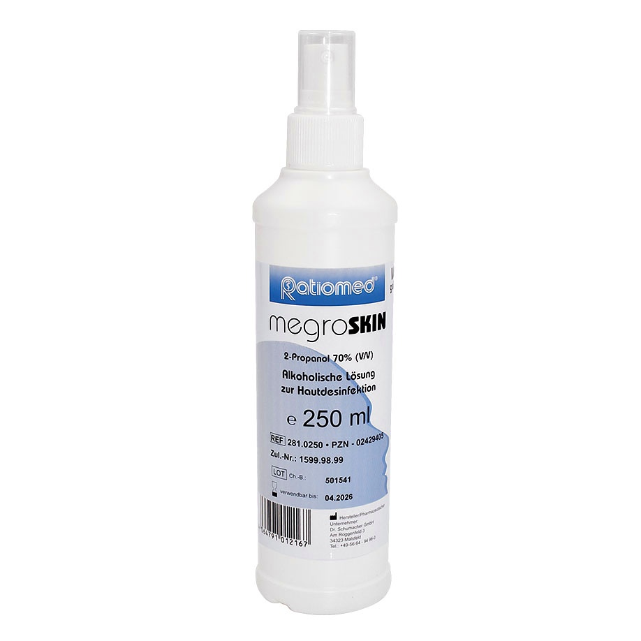 [MEG 281.0250] MegroSKIN 250 ml Sprühflasche Hautdesinfektion