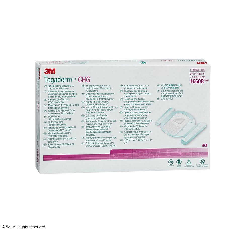 3M Tegaderm CHG I.V. Fixierverband 12 x 12 cm (25 Stck.)