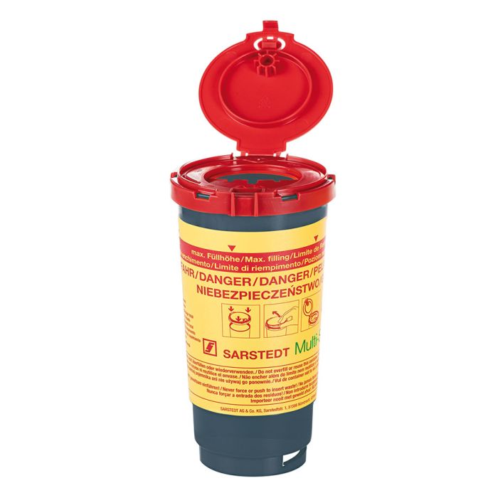 Kanülenabwurfbehälter 0,5 Ltr. Multi-Safe twin plus 500 REC