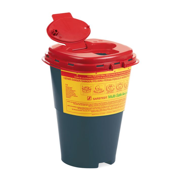 Kanülenabwurfbehälter 3,0 Ltr. Multi-Safe twin plus 3000 REC