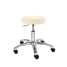 Drehhocker PENNY Manus Midi, beige Mit harten Rollen