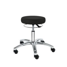 Drehhocker PENNY Corona Midi, schwarz Mit harten Rollen