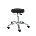 Drehhocker PENNY Corona Midi, schwarz Mit harten Rollen