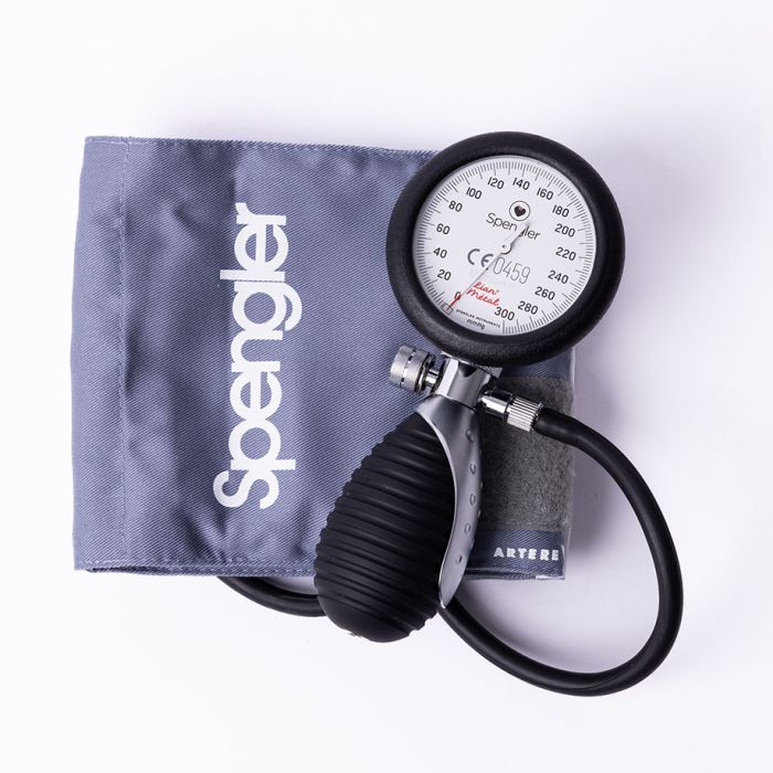 Lian Métal Blutdruckmessgerät, mit Nylonmanschette grau für Erwachsene Gr.L