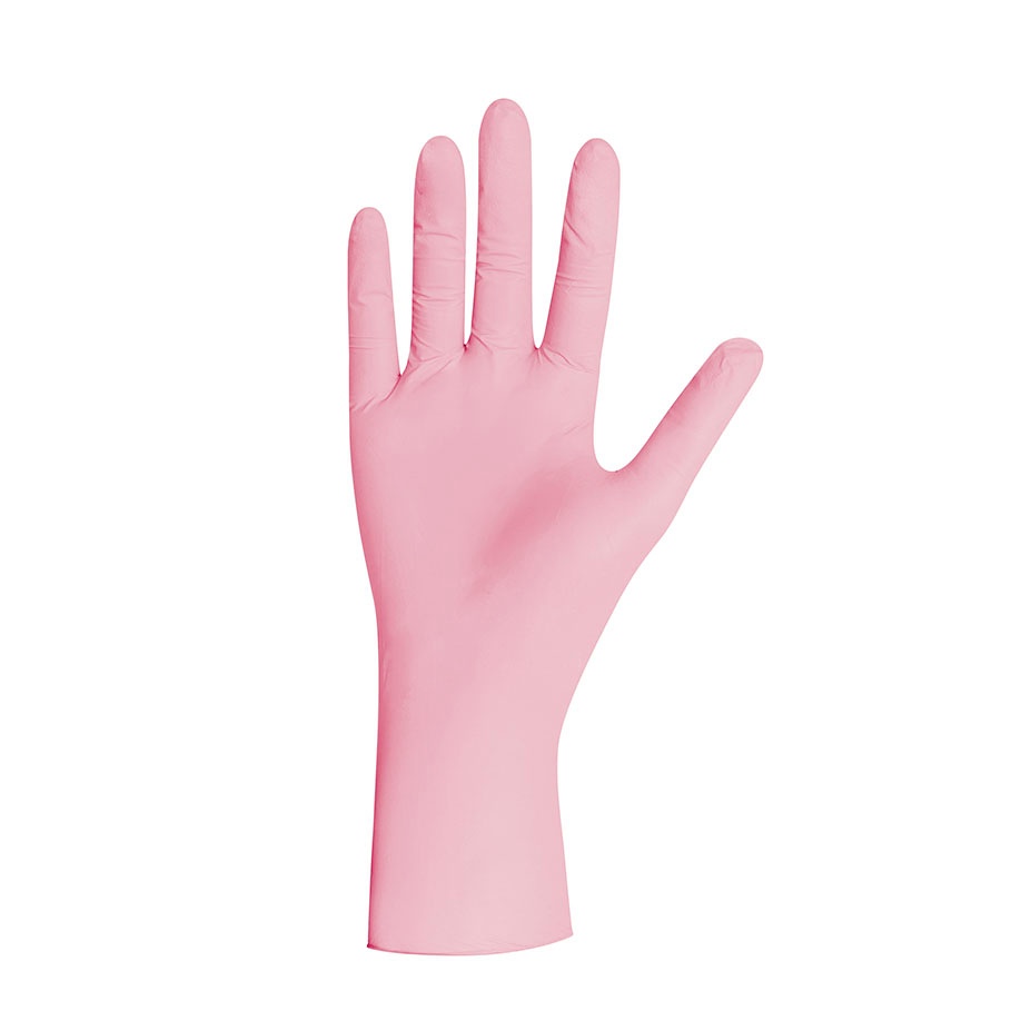 [UGV GP0052] Pink Pearl Nitril U.-Handschuhe Gr. S Unsteril puderfrei pink (100 Stck.)