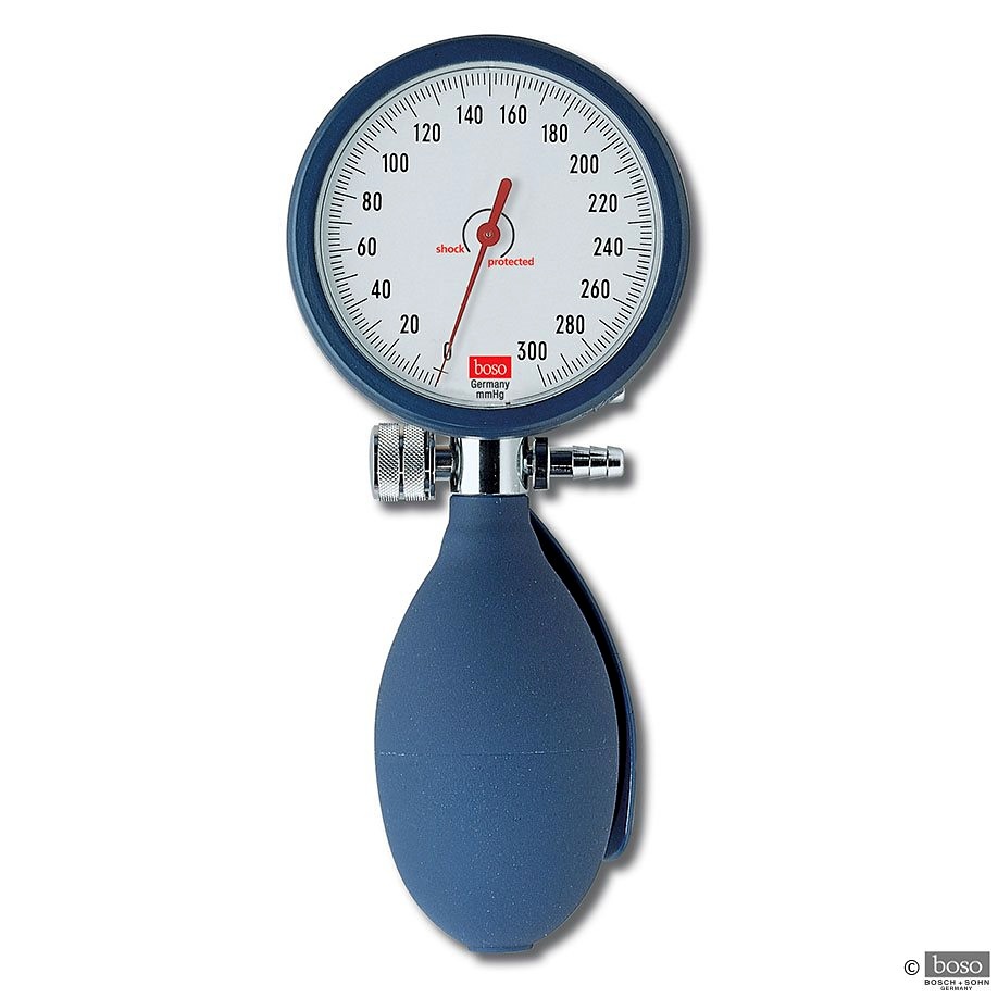 Manometer allein für boso clinicus II Blutdruckmessgerät Ø 60 mm, blau