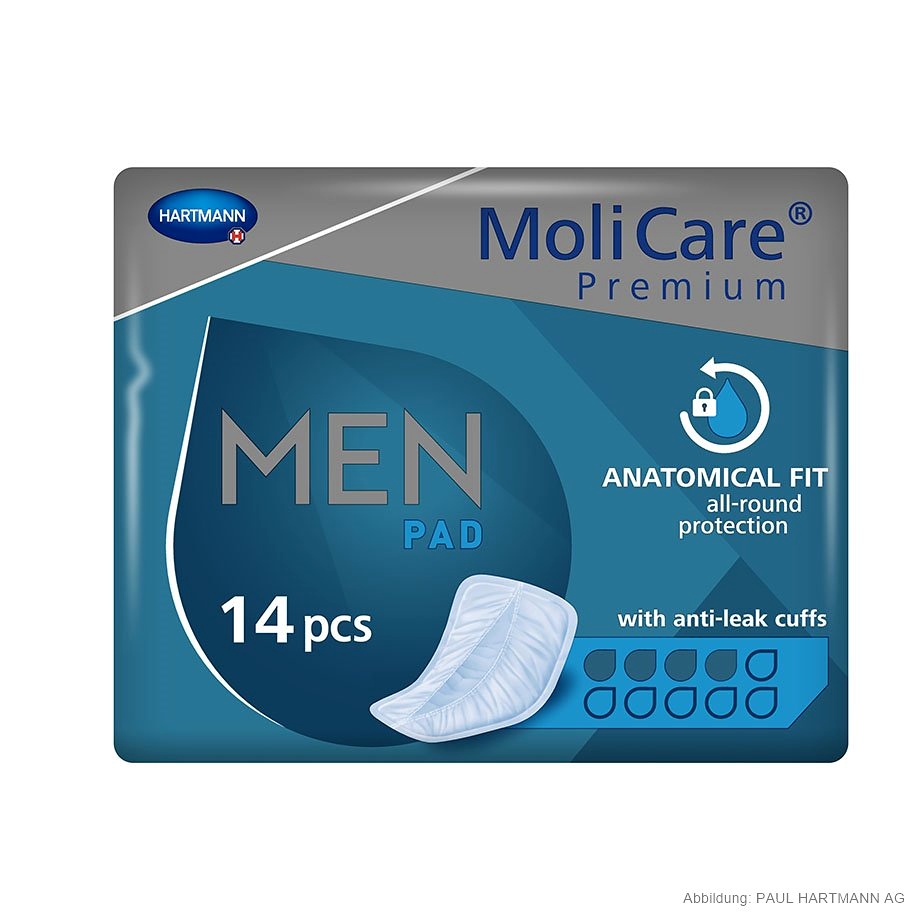 [HAP 168068] MoliCare Premium MEN PAD 4 Tropfen Inkontinenzeinlagen (14 Stck.)