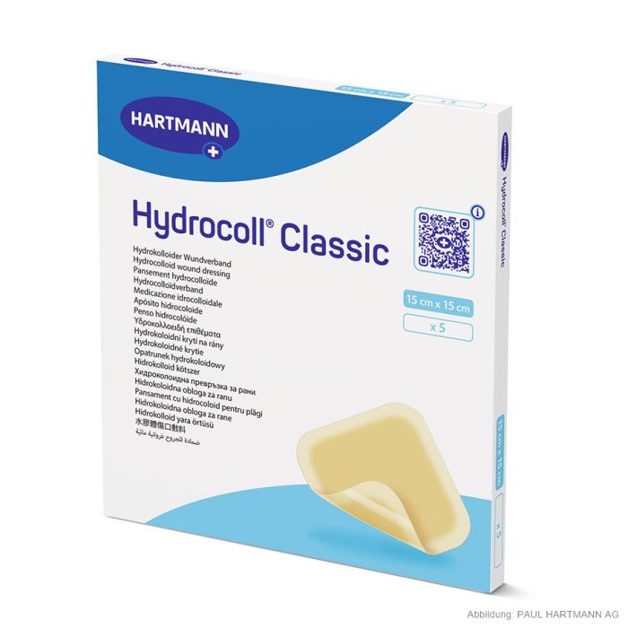 [HAP 536116] Hydrocoll Classic Wundverband Steril, 15 x 15 cm (5 Stck.)