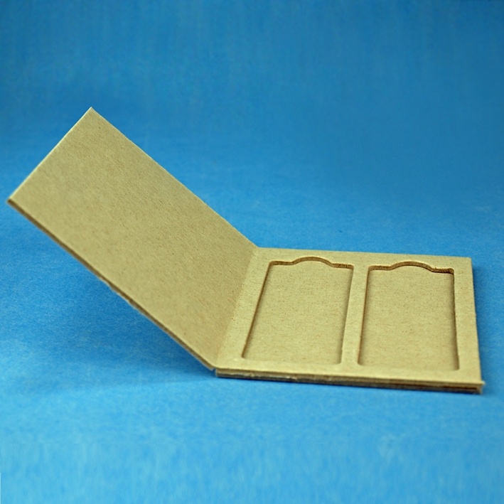 Präparatenmappe mit Deckel Für 2 Objektträger