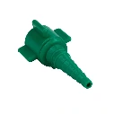AEROpart - Schlauchanschlusstülle für 6 mm-Schläuche, gerade, drehbar, grün