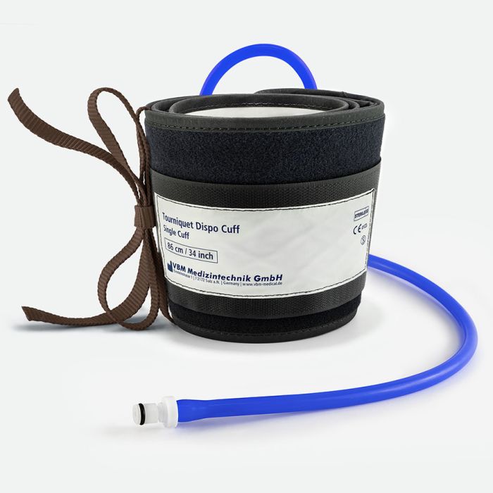 [VBM 2034728SLZ-1] Tourniquet-Einfachmanschette zum Einmalgebrauch, Bein, konisch