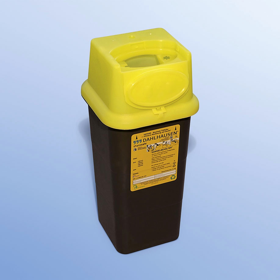 Abwurfbehälter Sharpsafe 7 Ltr. Large mit Dual protect pro