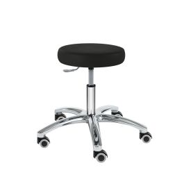 Drehhocker PENNY Manus Midi, schwarz Mit weichen Rollen