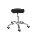 Drehhocker PENNY Manus Midi, schwarz Mit weichen Rollen