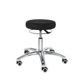 Drehhocker PENNY Corona Midi, schwarz Mit weichen Rollen