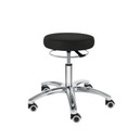 Drehhocker PENNY Corona Midi, schwarz Mit weichen Rollen
